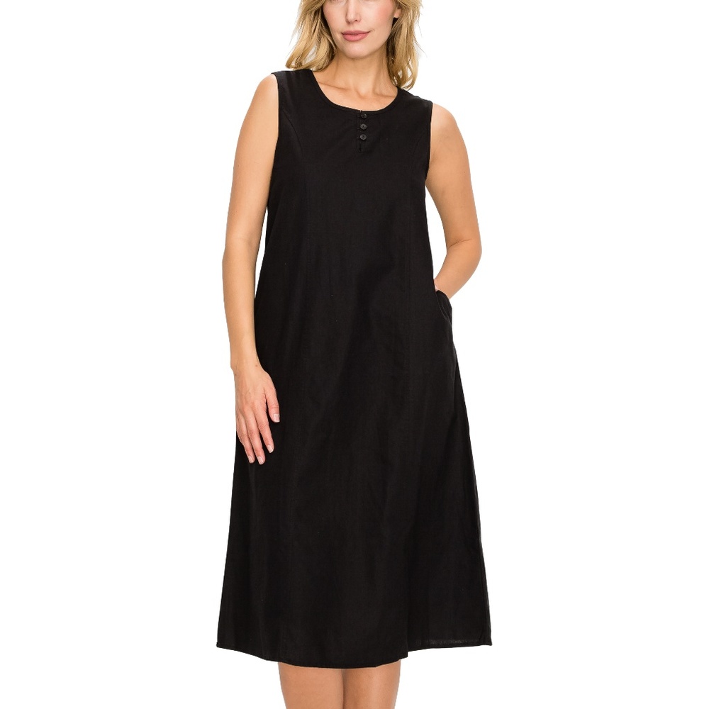 Poplooks Linen Dress